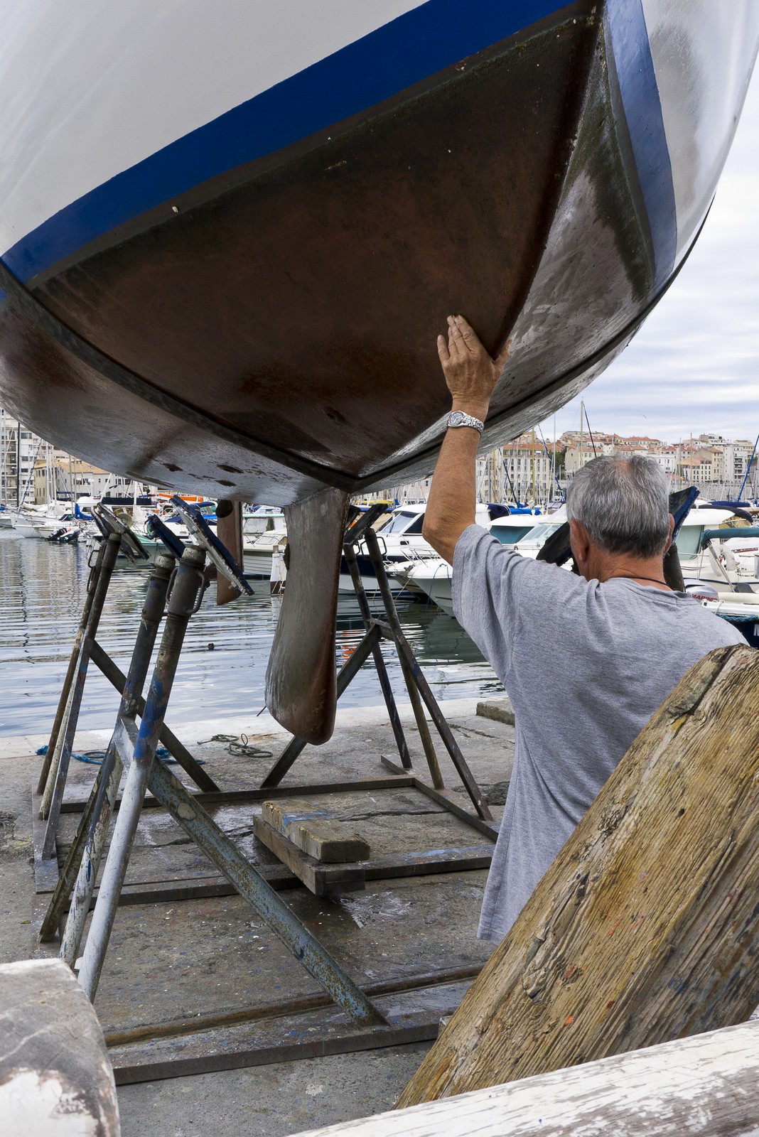 Treuillage de voilier