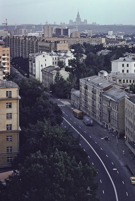 Avenue à Moscou