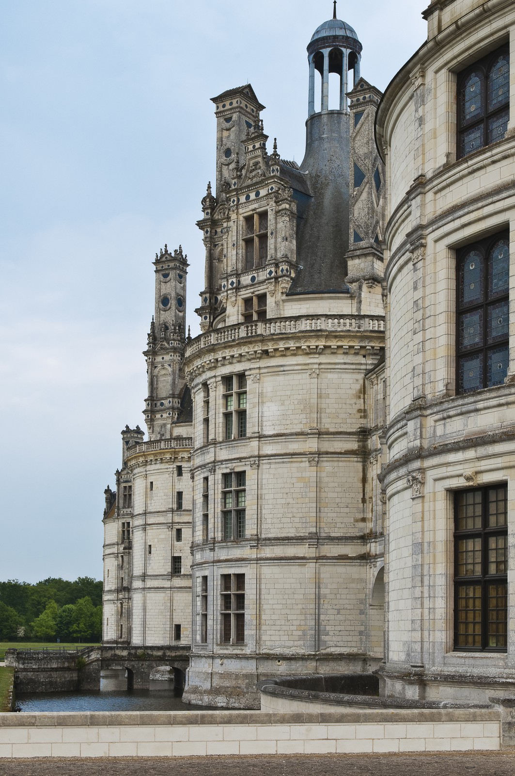 Château de Chambord, façade Nord-Ouest