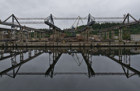 Port fluvial sur le Svir