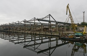 Port fluvial sur le Svir