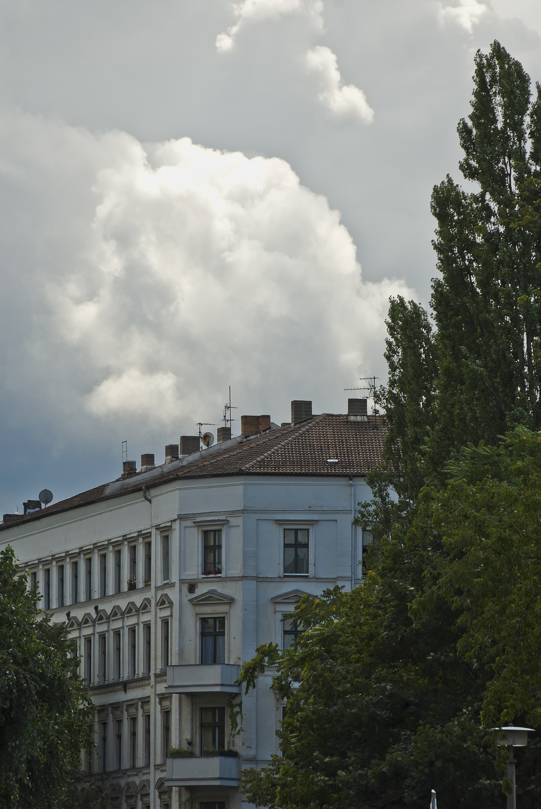 Nuages sur la ville