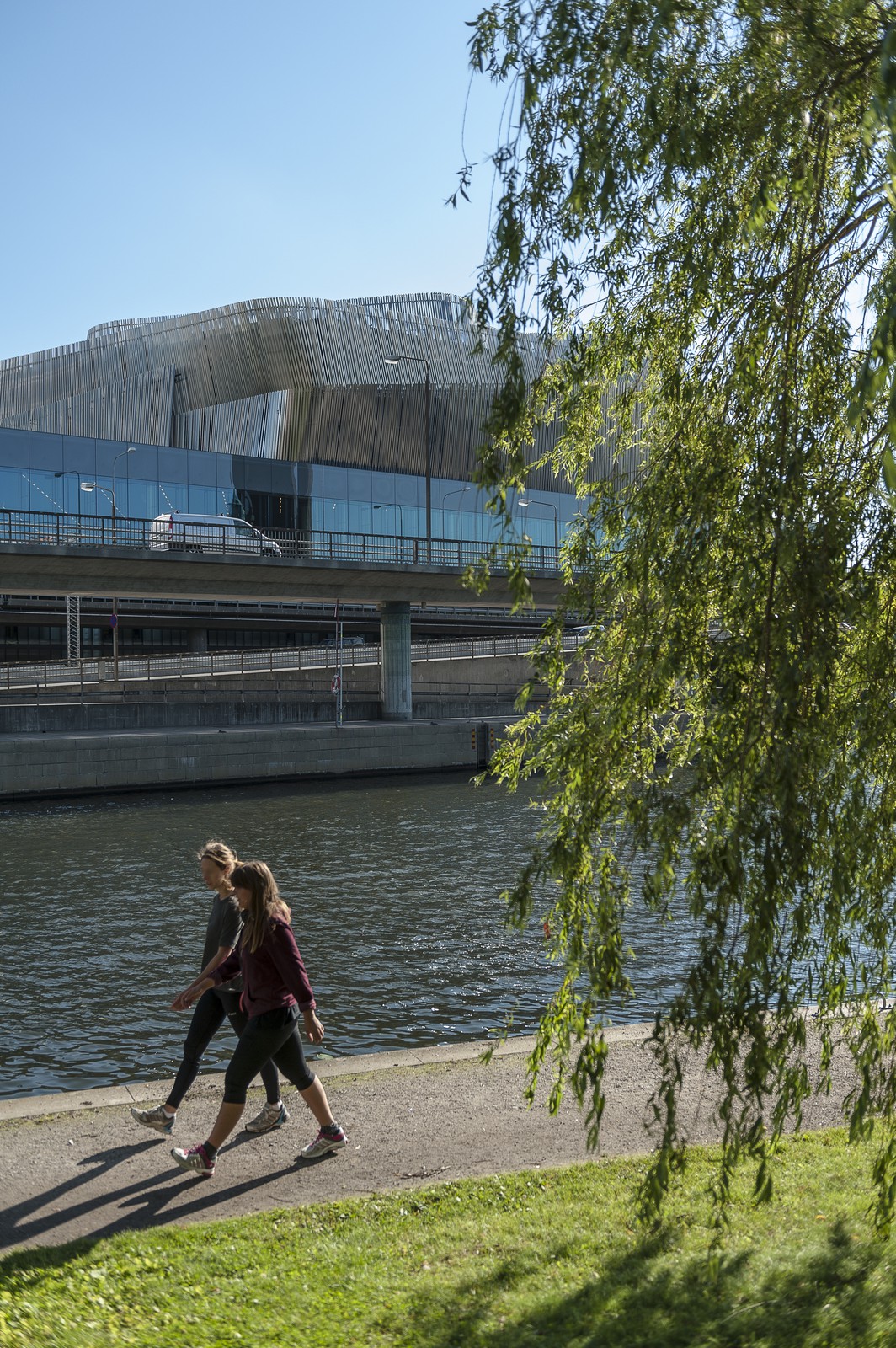 Jogging au bord du canal