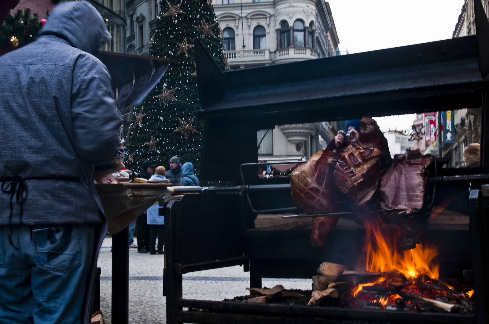 Prague, stand rôtisserie