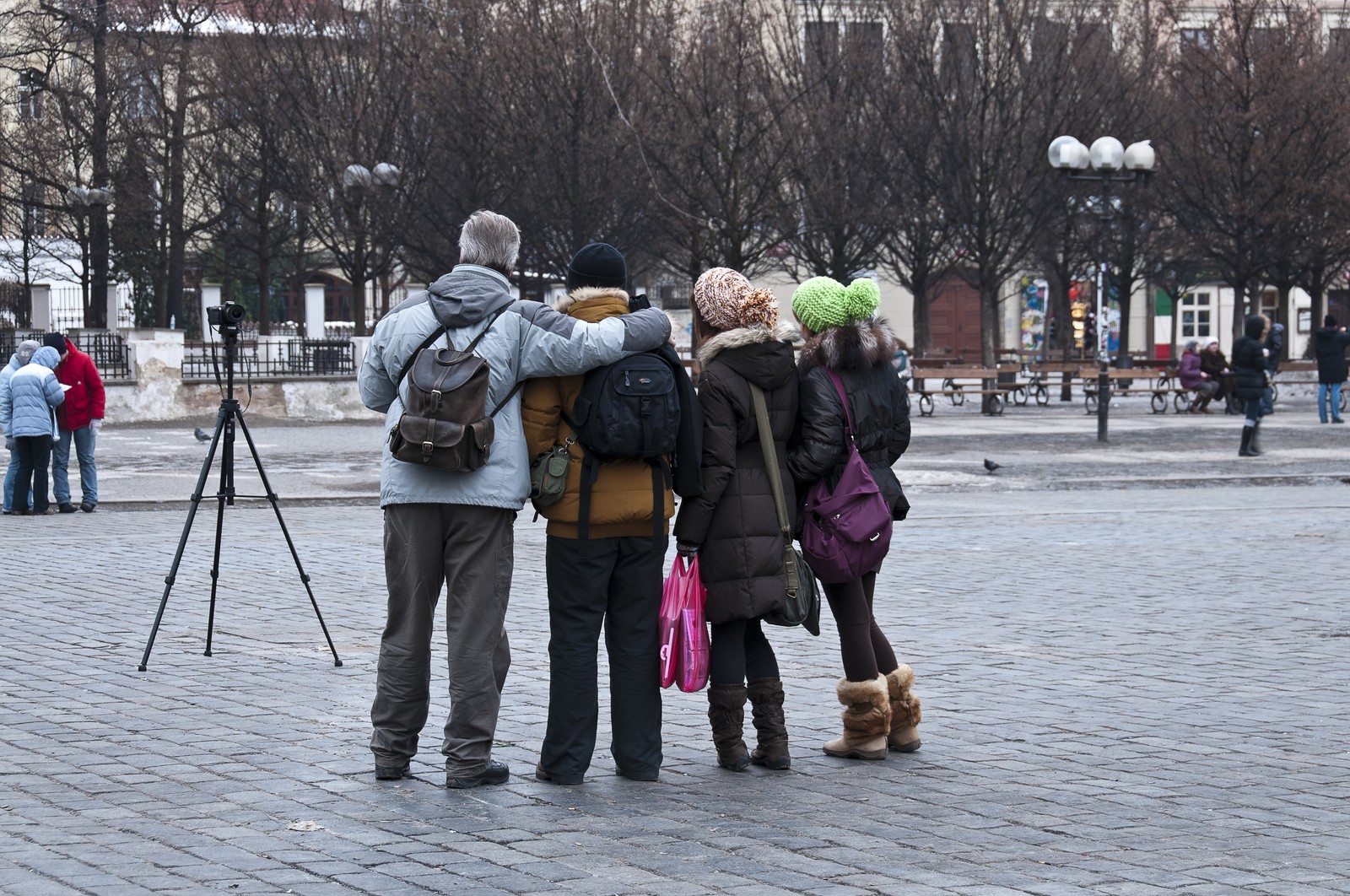 Touristes à Prague