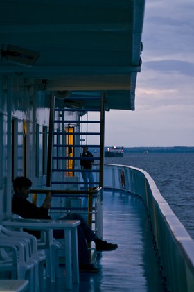 Coucher de soleil sur le pont