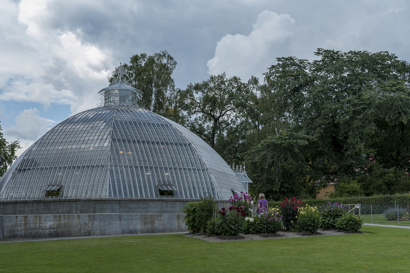 Serre dans un jardin botanique