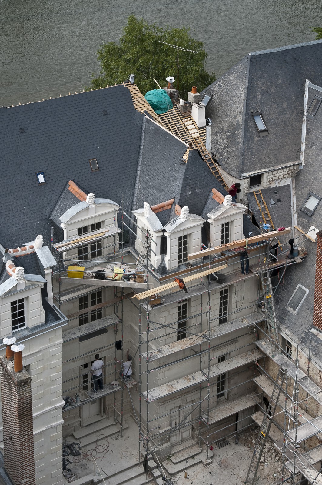 Chantier de rénovation à Amboise
