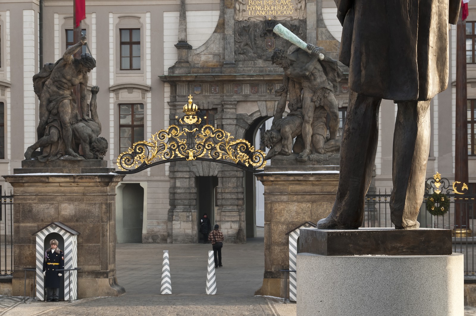 Prague, entrée du château
