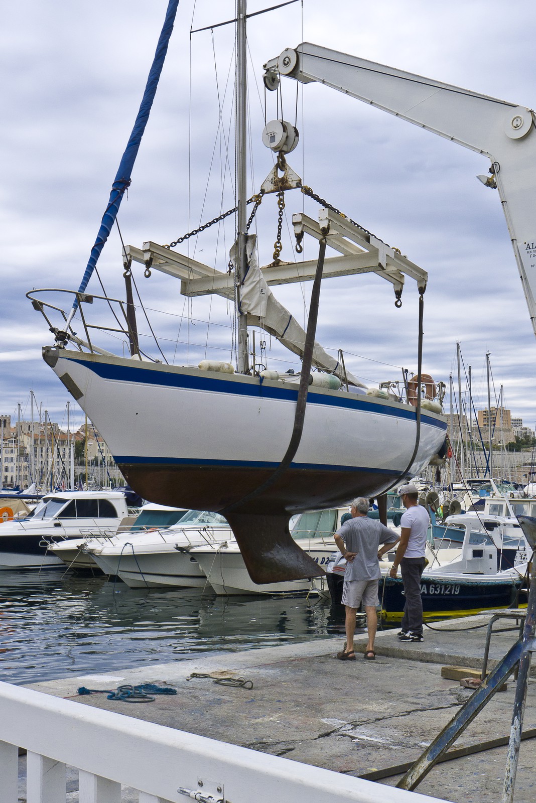 Treuillage de voilier