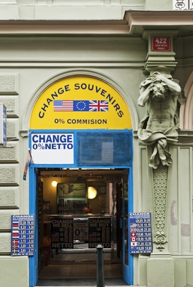 Boutique de change dans la Vieille Ville