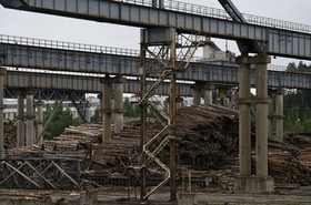 Port fluvial sur le Svir